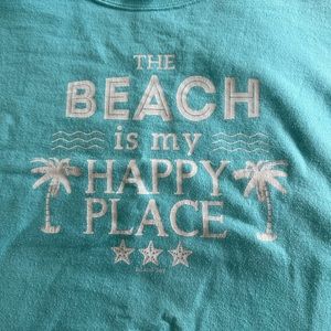 The Beach is My Happy Place crewneck sweatshirt, size XL